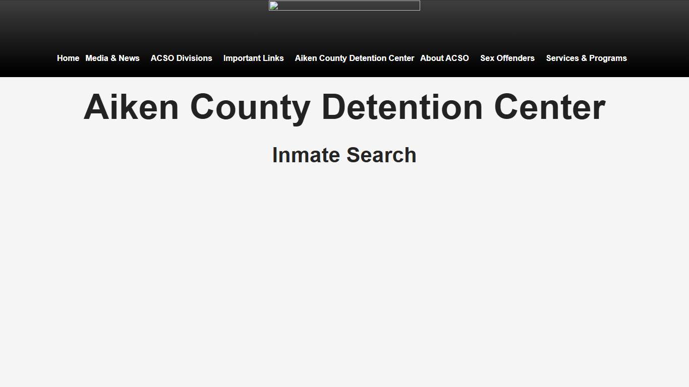 Inmate Search – Aiken County Sheriff's Office
